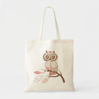 Chouette aux tons pastel