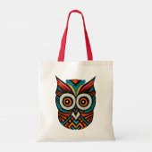Tote Bag Chouette aztèque colorée (Dos)