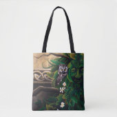 Tote Bag Chouette blanche celtique (Devant)