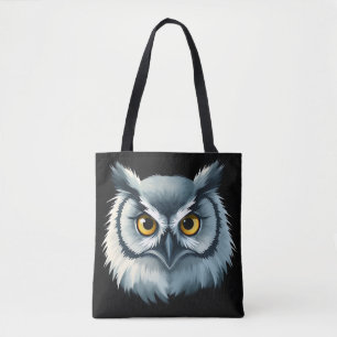 Tote Bag Chouette bouffée aux yeux expressifs