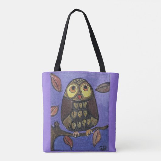 Tote Bag Chouette d'art populaire (Dos)