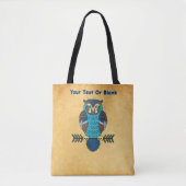 Tote Bag Chouette d'art populaire nordique (Devant)
