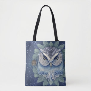 Tote Bag Chouette de forêt d'Imaginaires mystique