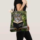 Tote Bag Chouette de lecture (De près)
