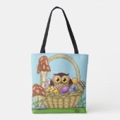 Tote Bag Chouette de Pâques mignonne (Dos)