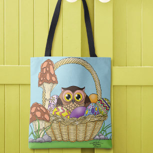 Tote Bag Chouette de Pâques mignonne