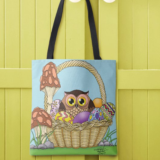 Tote Bag Chouette de Pâques mignonne