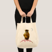 Tote Bag Chouette dorée et croissant de lune (Devant (produit))