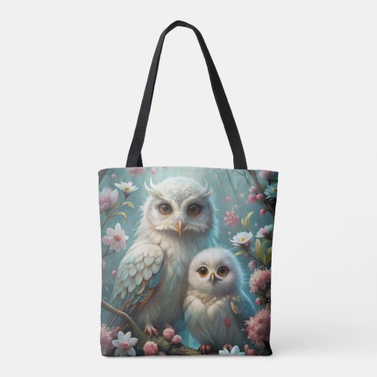 Tote Bag Chouette et bébé (Dos)