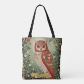 Tote Bag Chouette Festive Foliage Personnalisée (Dos)