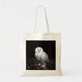Tote Bag Chouette hivernale majestueuse (Devant)