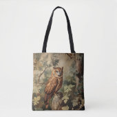 Tote Bag Chouette majestueuse dans une forêt (Devant)