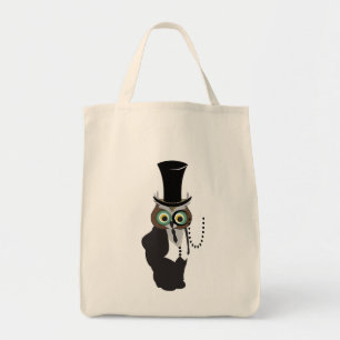 Tote Bag Chouette mignonne avec Monocle