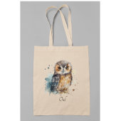 Tote Bag Chouette mignonne en aquarelle