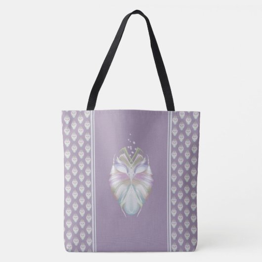 Tote Bag Chouette Oracle Pastel Purple (Devant)