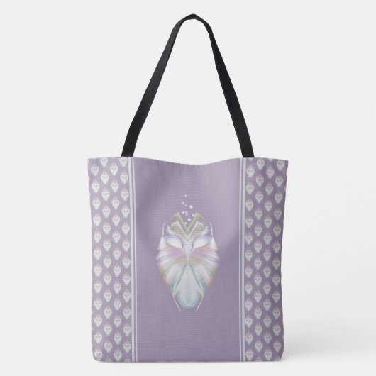 Tote Bag Chouette Oracle Pastel Purple (Dos)