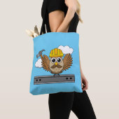 Tote Bag Chouette ouvrière de construction mignonne avec de (De près)