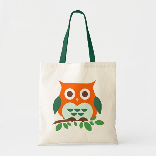 Tote Bag Chouette sur une branche (Devant)