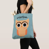 Tote Bag Chouette unibrow UnibrOwl | Chouette mignonne (De près)