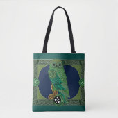 Tote Bag Chouette verte celtique (Devant)
