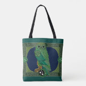 Tote Bag Chouette verte celtique (Dos)