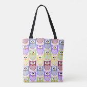 Tote Bag Chouettes mignonnes, Chouette Motif, Chouettes pou (Dos)