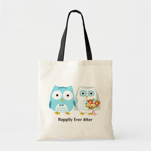 Tote Bag Chouettes se marier - Mariée et mariée nouvellemen (Devant)
