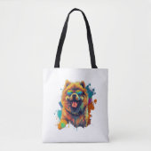 Tote Bag Chow Chow Chien Chien chinois race pour un Chow Ch (Devant)