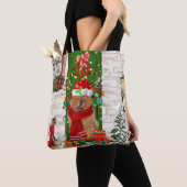Tote Bag Chow Chow Chien Noël (De près)