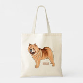 Tote Bag Chow Chow dog cartoon (Dos)