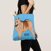 Tote Bag Chow Chow dog cartoon (De près)