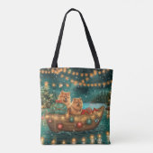 Tote Bag Chow Chow Noël Festive Voyage (Dos)