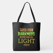 Tote Bag Christian Anti Halloween SAUVÉ DE LA SOMME (Dos)