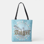 Tote Bag Christian Blue Angel Dove (Dos)