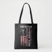 Tote Bag Christian Religious One Nation Under God (Devant)