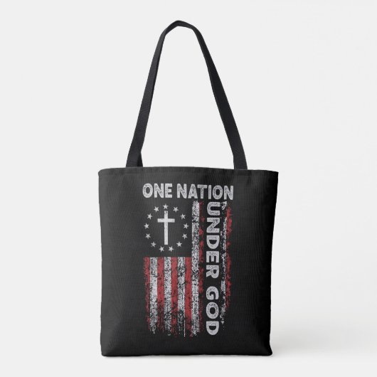 Tote Bag Christian Religious One Nation Under God (Dos)