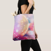 Tote Bag Christmas background with bokeh lightabstract, bac (De près)