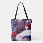 Tote Bag Christmas British blue cat (Dos)