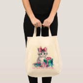 Tote Bag Christmas Cat (Devant (produit))