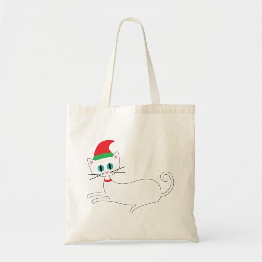 Tote Bag Christmas Cat (Devant)