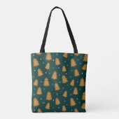 Tote Bag Christmas Gingerbread Trees (Dos)