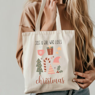 Tote Bag Christmas Girl