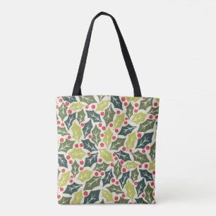 Tote Bag Christmas Holly Berries Fourre-tout