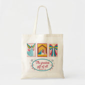 Tote Bag Christmas Machine Embroidery Design – Angel (Devant)