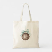 Tote Bag Christmas Mermaid Cream Bow (Dos)