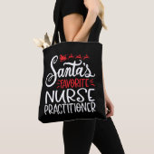 Tote Bag Christmas nurse practitioner (De près)