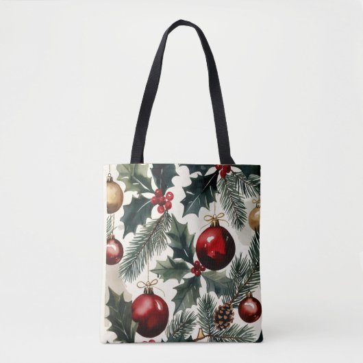 Tote Bag Christmas Ornaments, Author Natasha Us   (Devant)