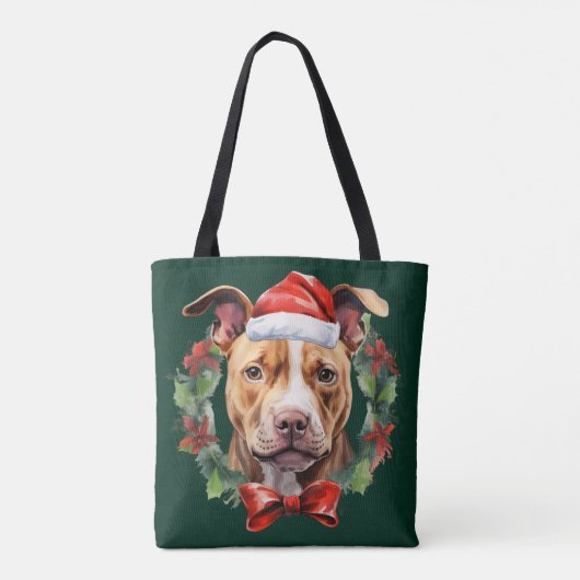 Tote Bag Christmas Pitbull (Dos)