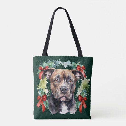 Tote Bag Christmas Pitbull (Dos)