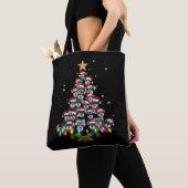 Tote Bag Christmas Schnauzer Dog Tree Xmas Pet Animal (De près)